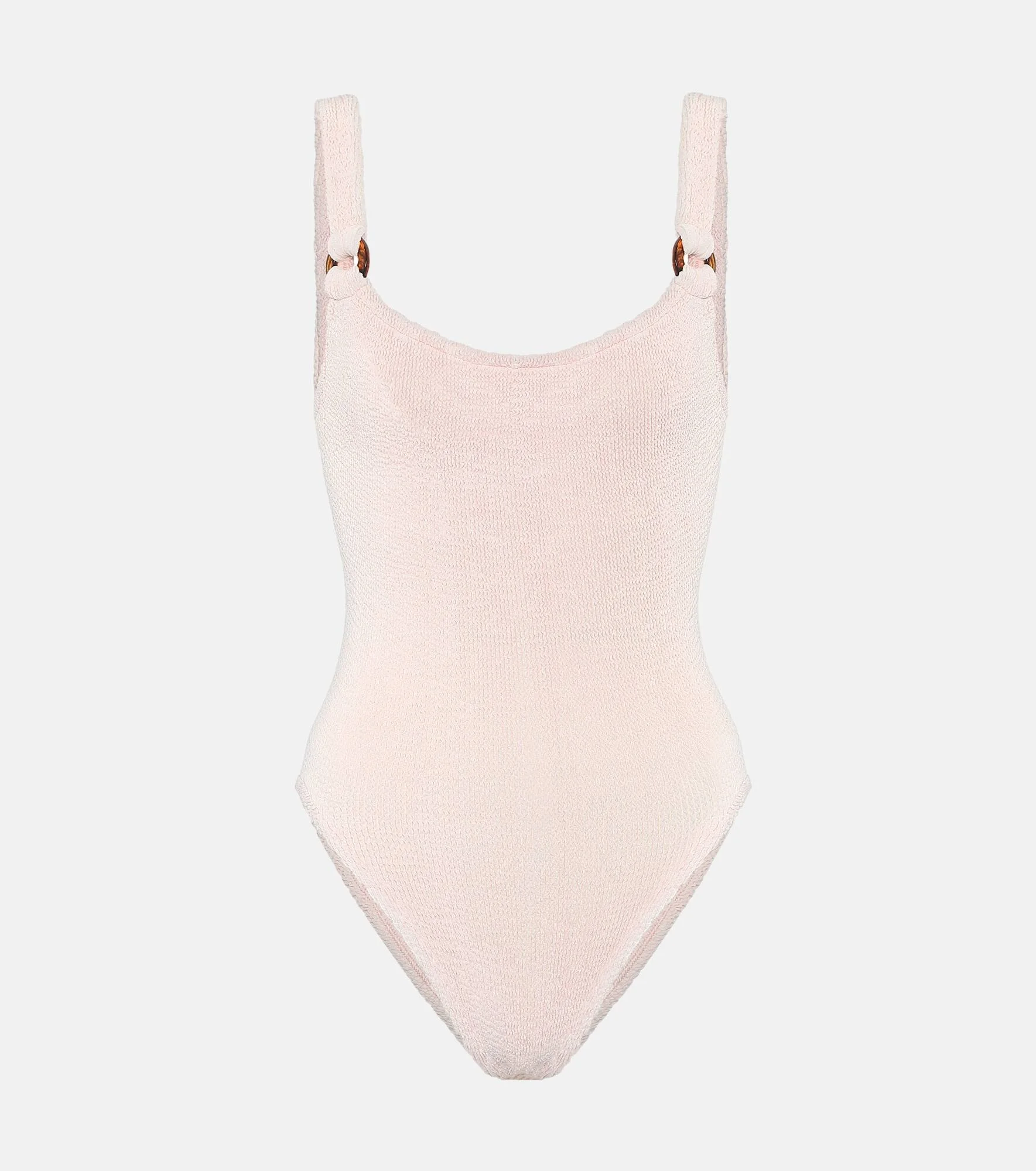 Domino crinkle-effect swimsuit - 1