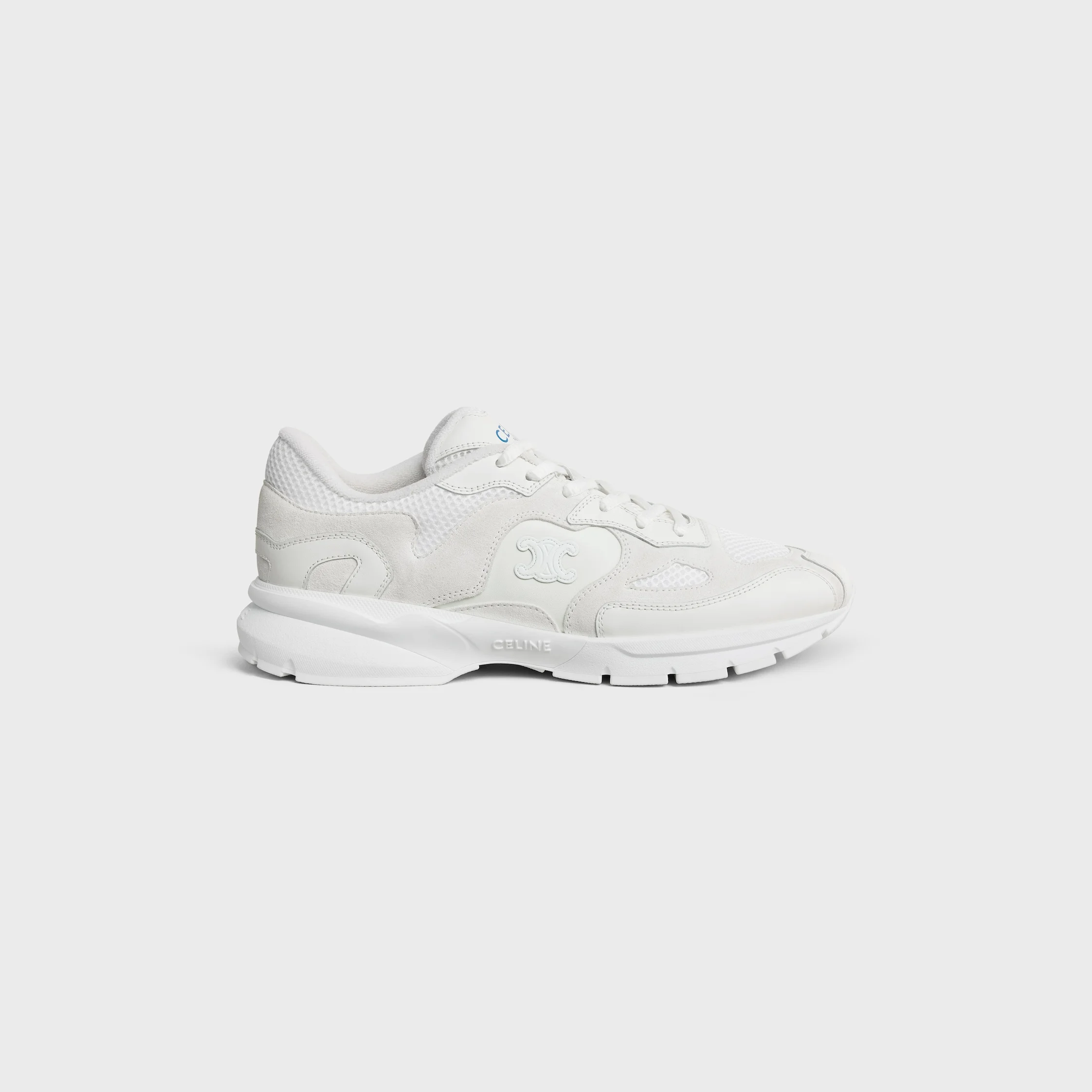 RUNNER SNEAKER IN CALFSKIN, SUEDE CALFSKIN AND MESH - 1