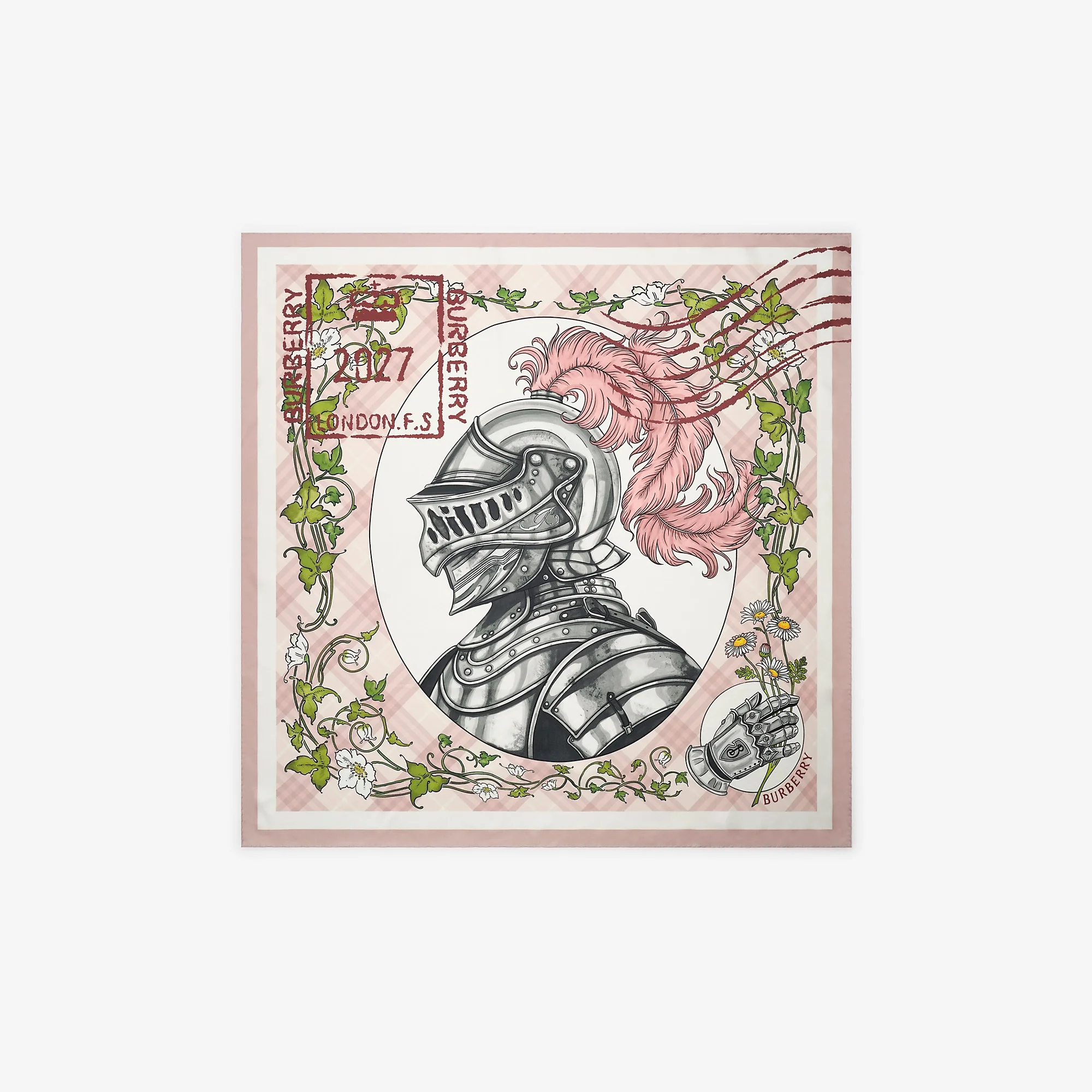 Knight Travels Silk Scarf - 1