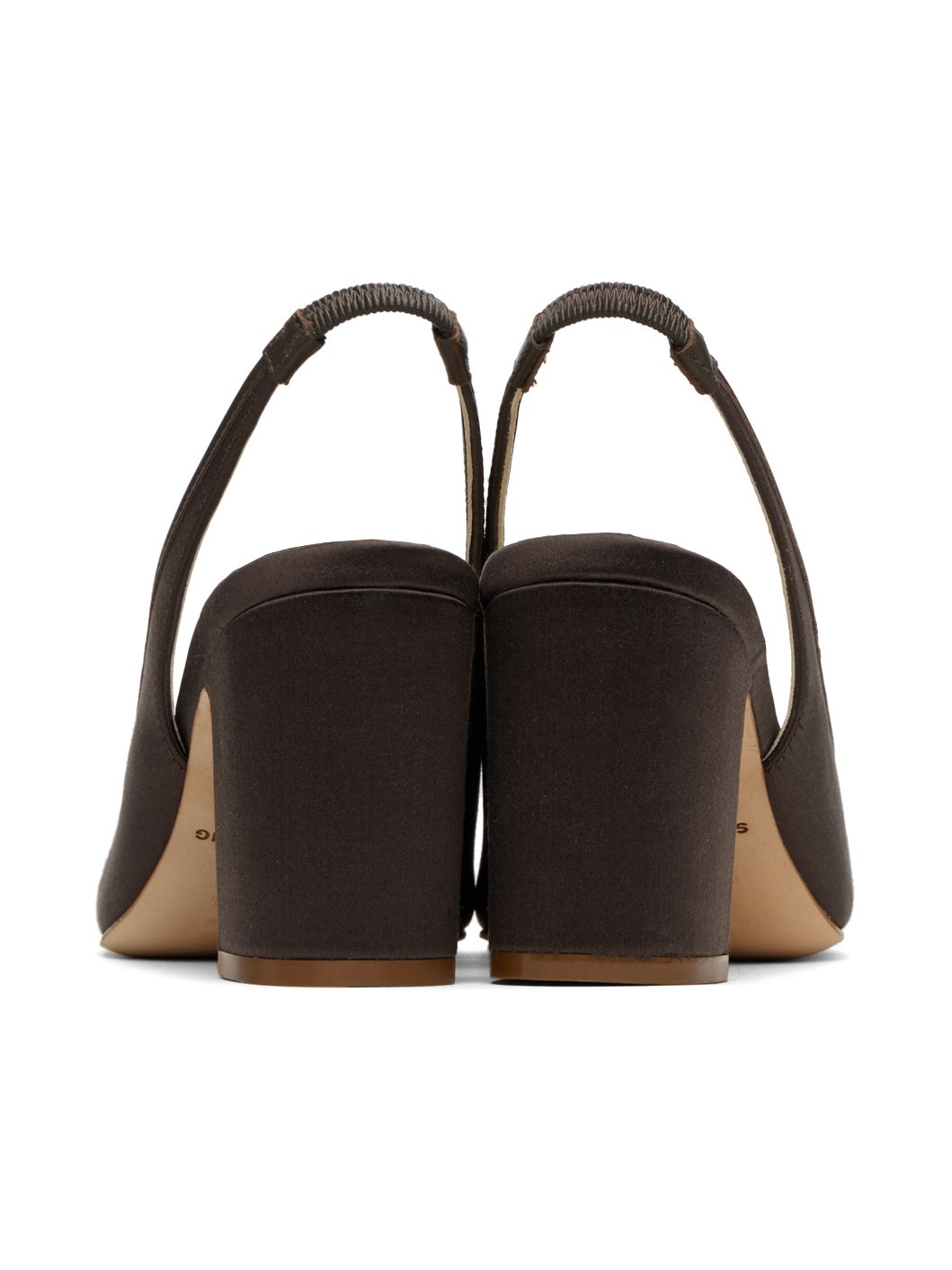 SSENSE Exclusive Brown Slingback 75 Heels - 2