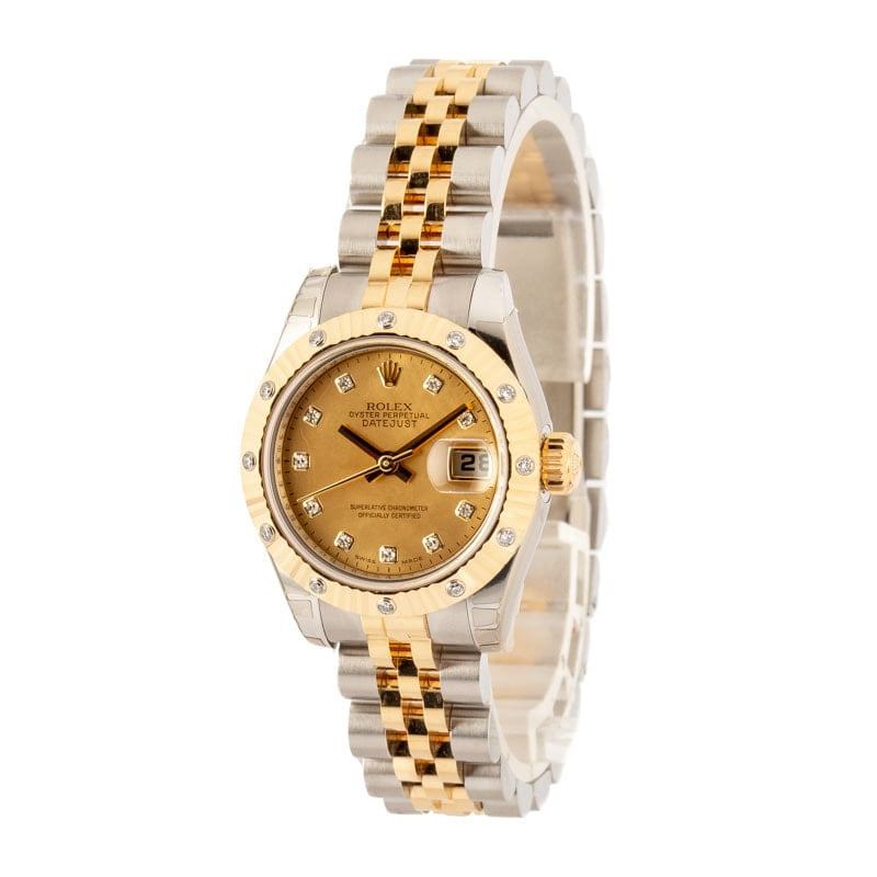 Rolex Datejust 179313 Champagne Diamond Dial - 2