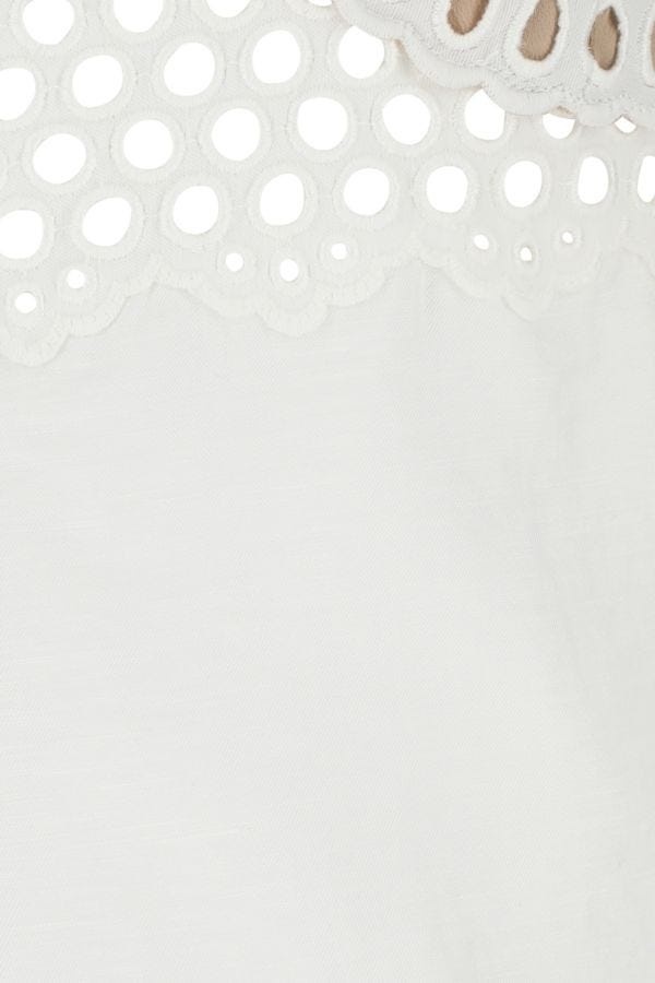 Stella McCartney White linen blend mini dress