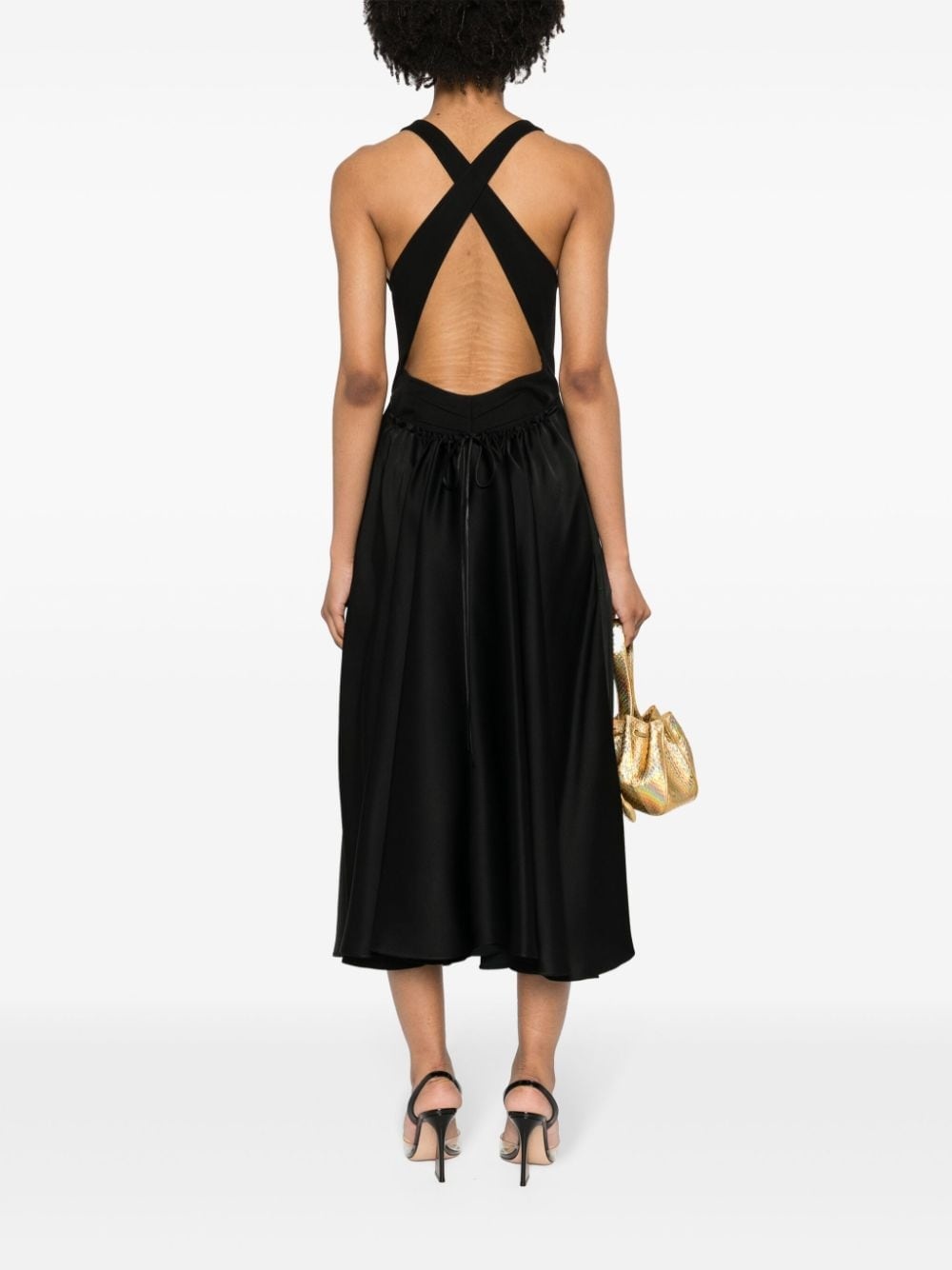 criss-cross flared dress - 2