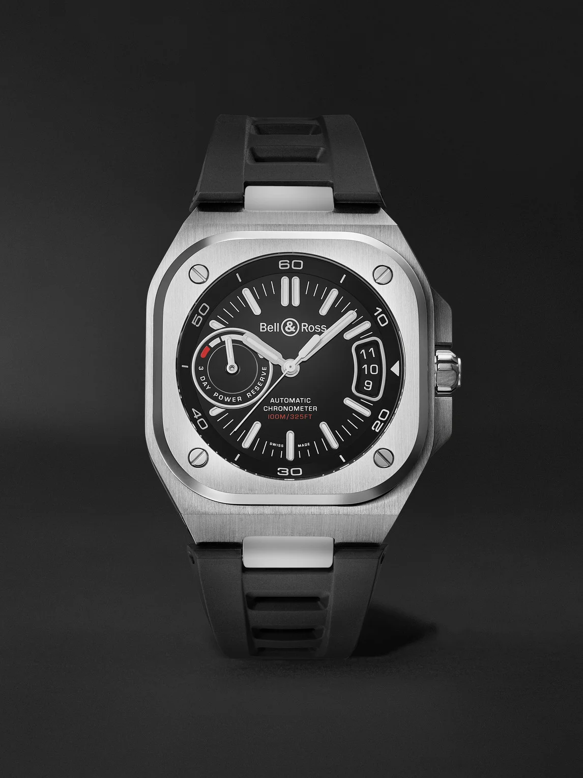 BR-X5 Automatic Chronometer Steel Watch, Ref. BRX5R-BL-ST/SRB - 1