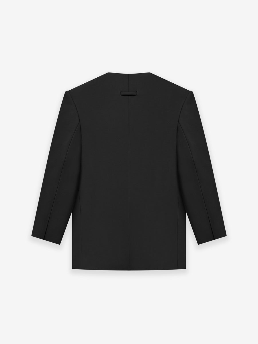 Wool Lapelless Jacket - 2