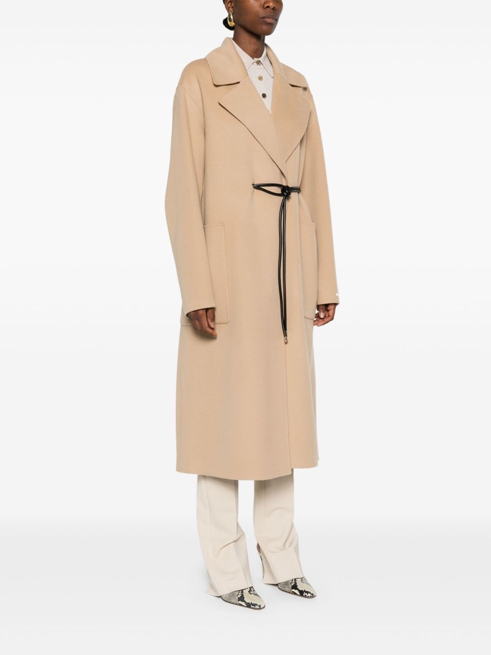 belted coat - 3