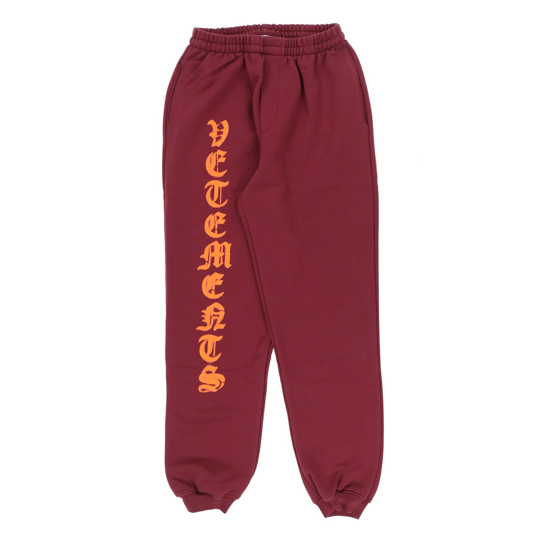 ANARCHY LOGO SWEATPANTS / BORDEAUX/ORG - 1