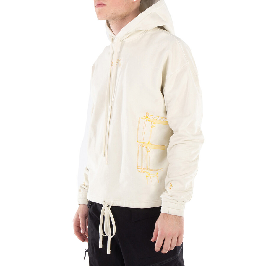 A Cold Wall Men's Beige Shroud Cotton Hoodie - 5