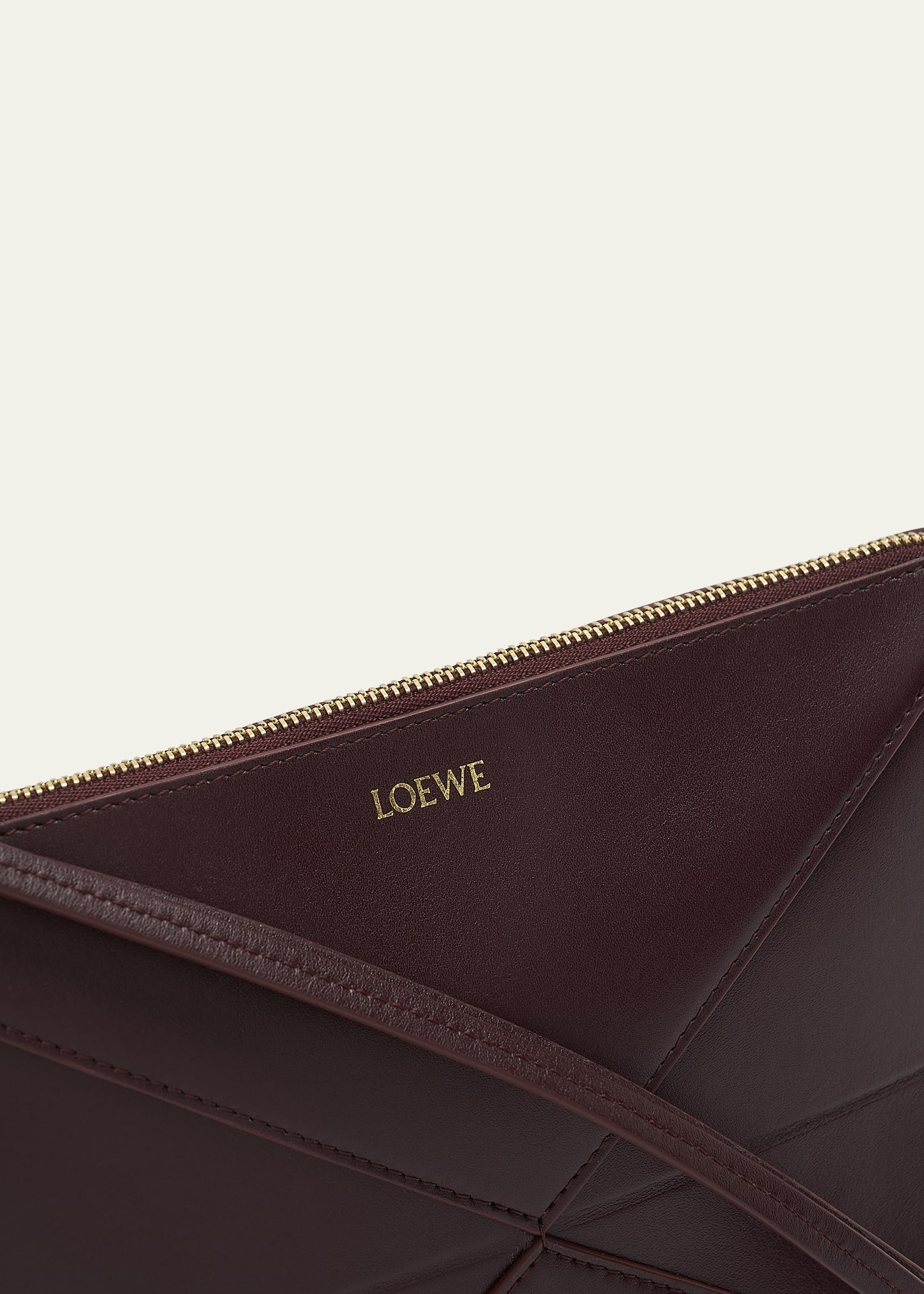 Puzzle Fold Leather Pouch Shoulder Bag - 5
