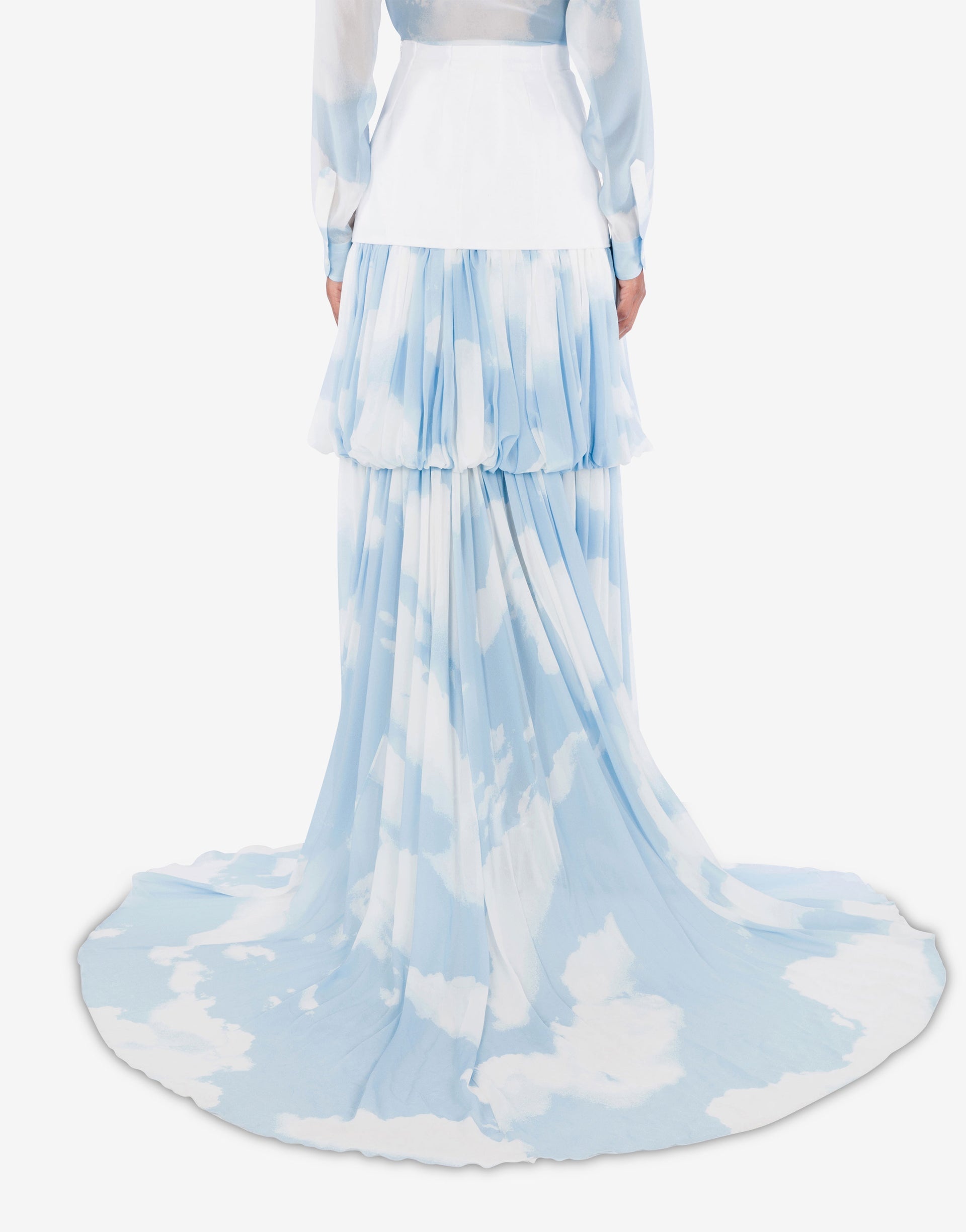 LONG SKIRT WITH ""IN THE CLOUD"" PRINT - 3