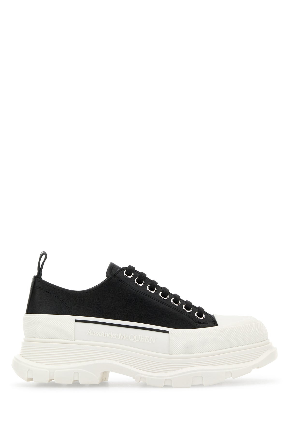 Black nappa leather Tread Slick sneakers - 1