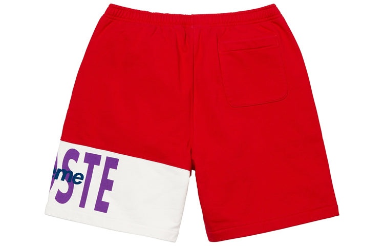 Supreme FW19 Week 5 x LACOSTE Logo Panel Sweatshort logo SUP-FW19-527 - 2