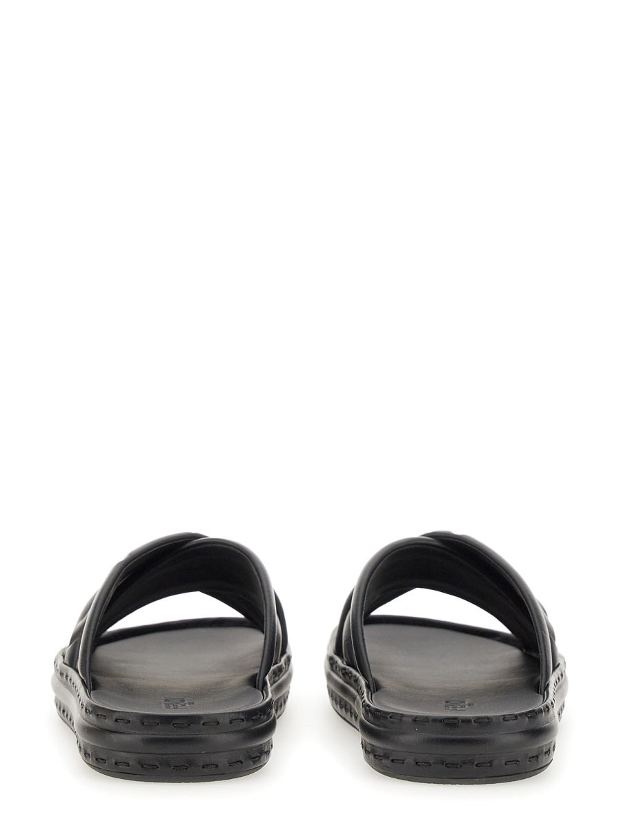 Fendi Men Black Leather Sandal - 2