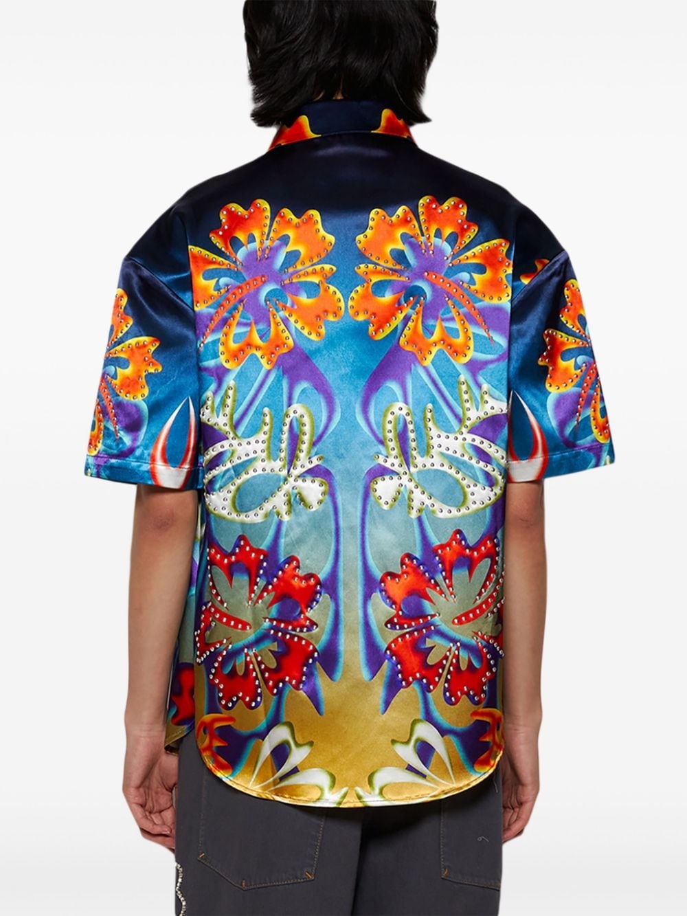 Hibiscus floral-print shirt - 5