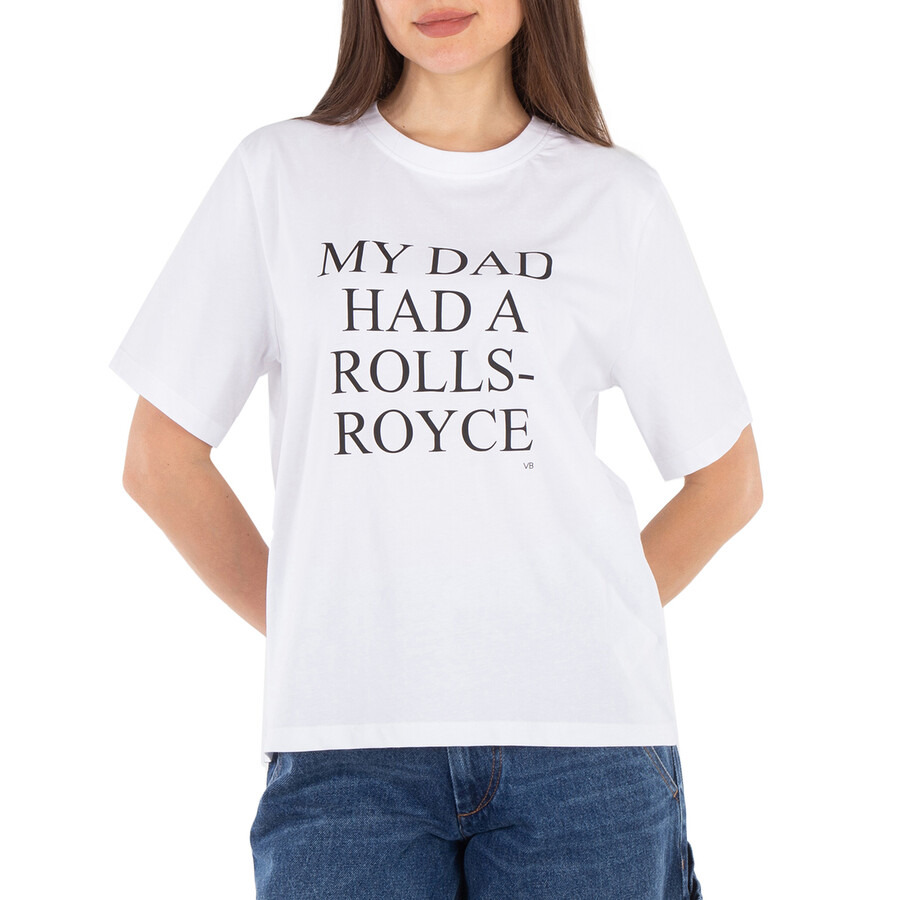 Victoria Beckham Text-Print T-Shirt - 1