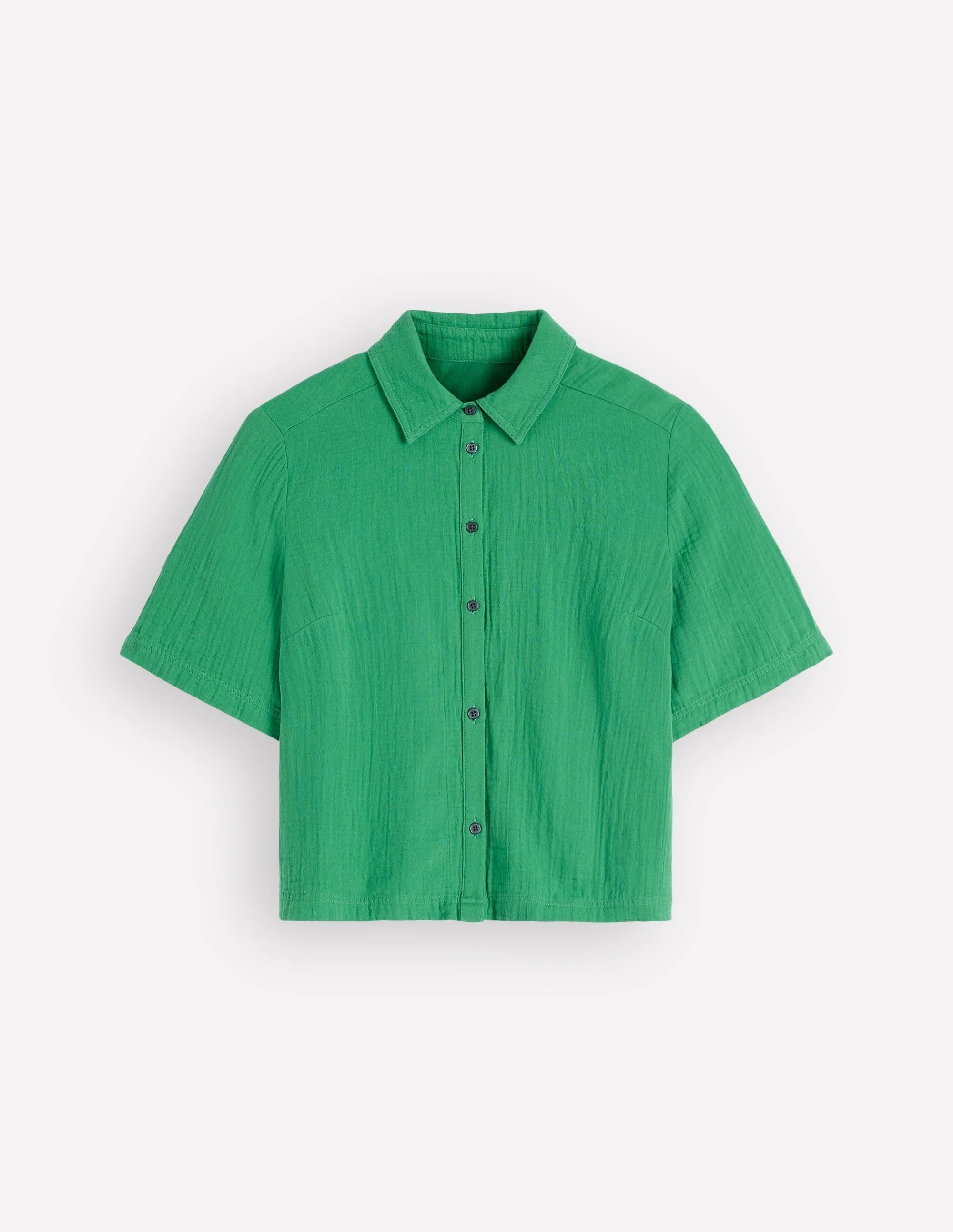 Double Cloth Shirt-Leprechaun Green - 1