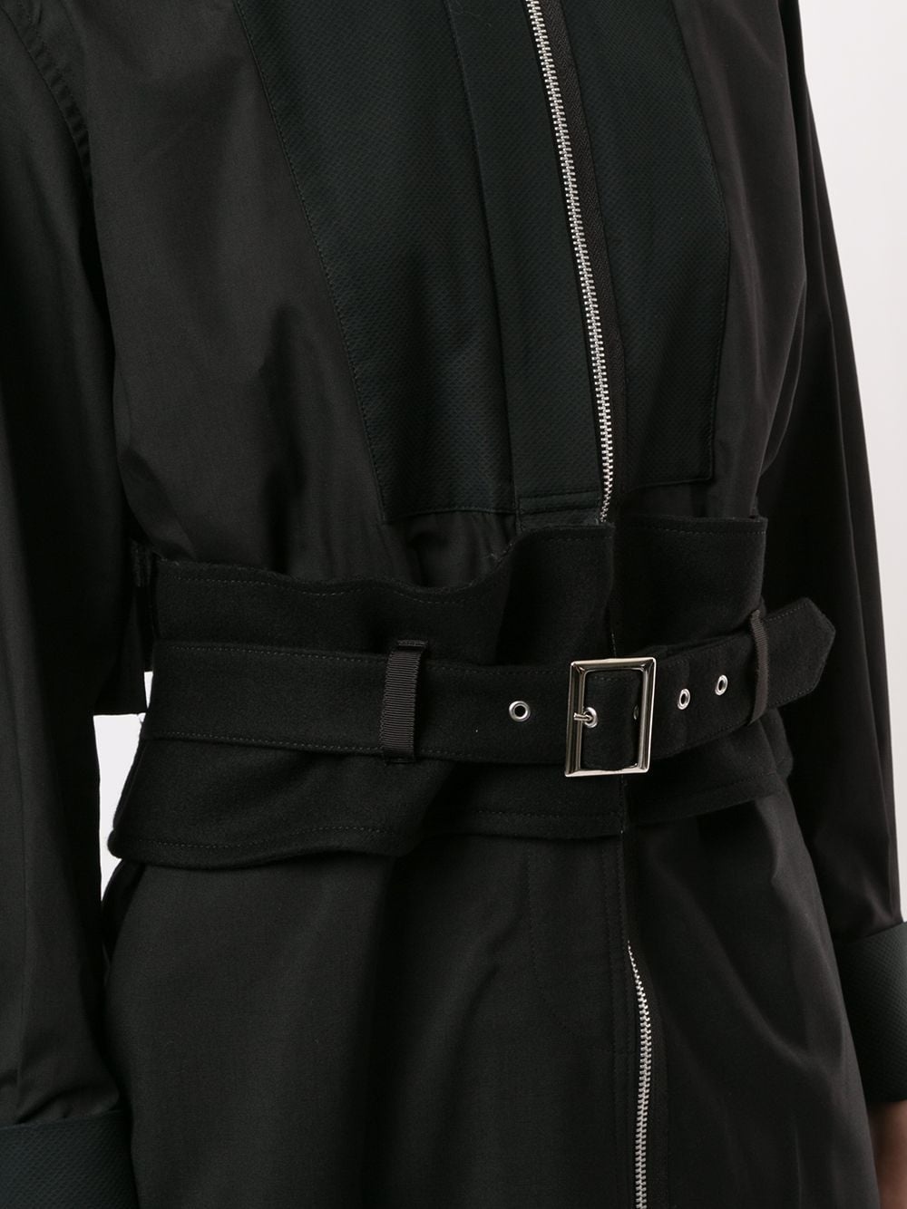 zip-through belted shirtdress  - 5