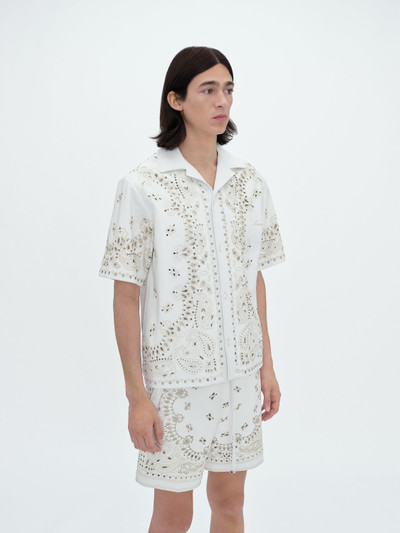 AMIRI LEATHER BANDANA SHIRT outlook