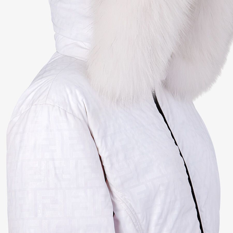 White tech fabric down jacket - 3