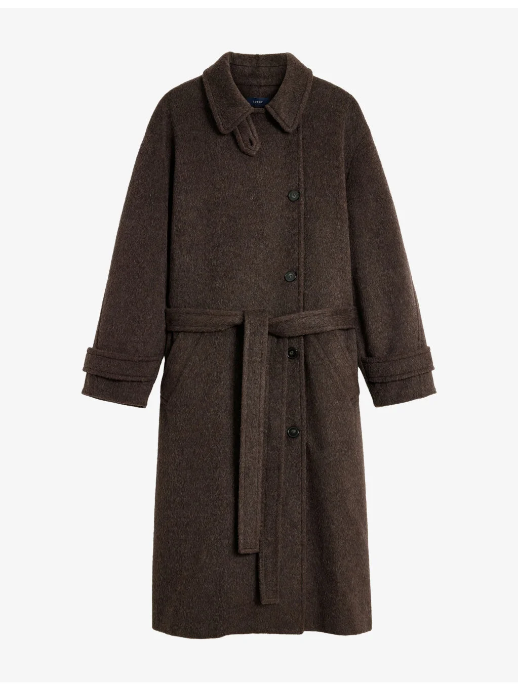 Jules Funnel-Neck Wool-Blend Coat - 1