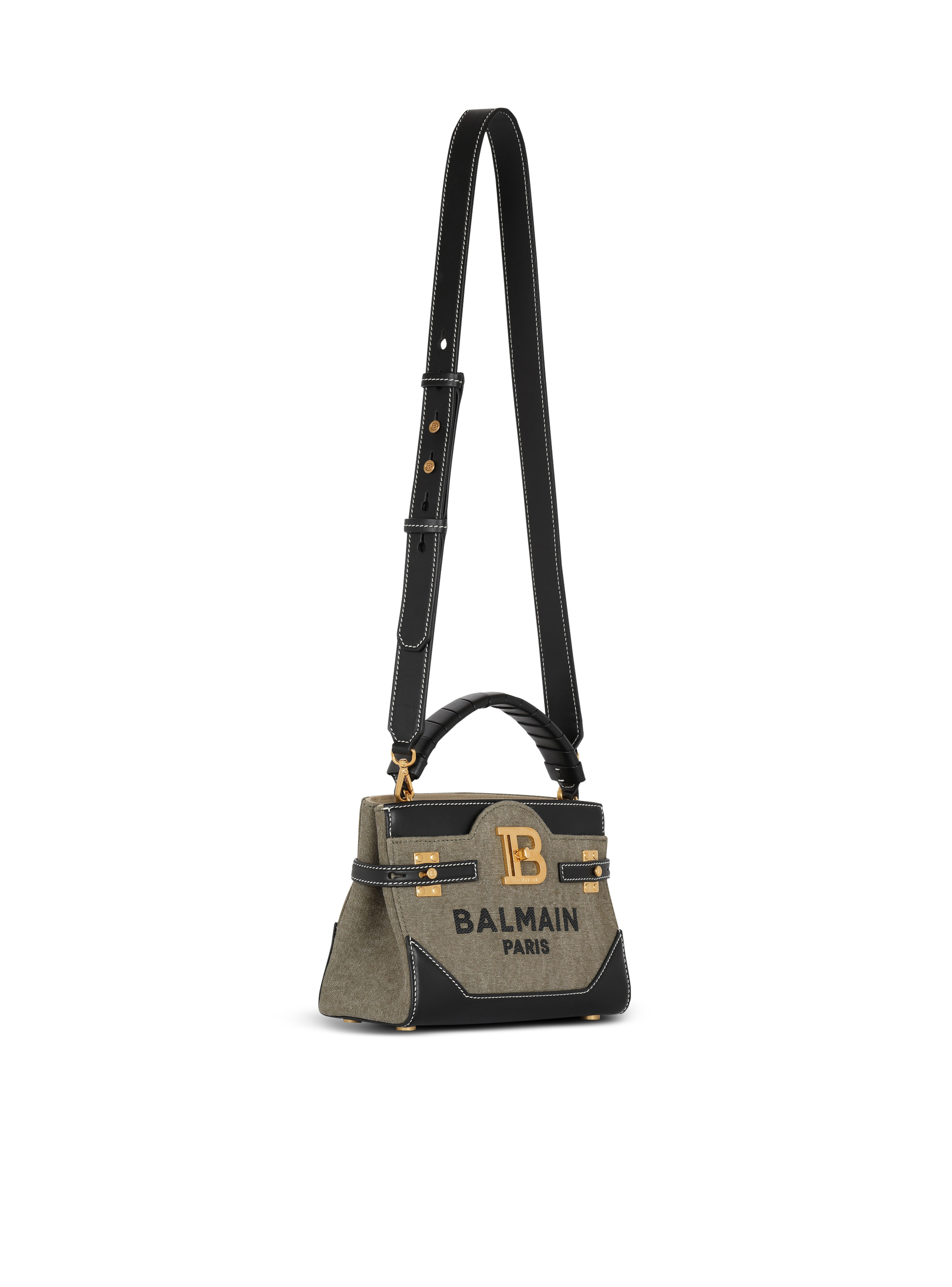 B-Buzz 22 top-handle bag in canvas and leather - 3