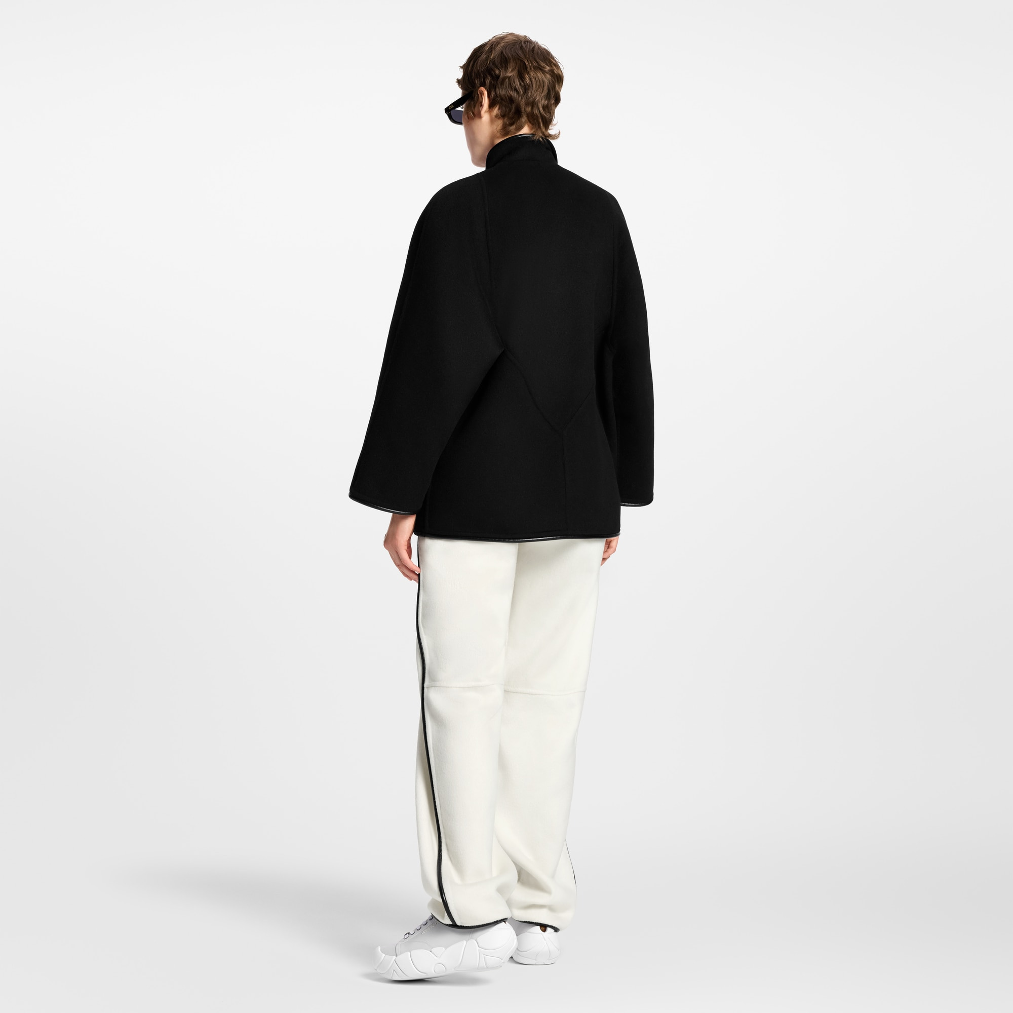 Double Face Clip Front Coat - 5