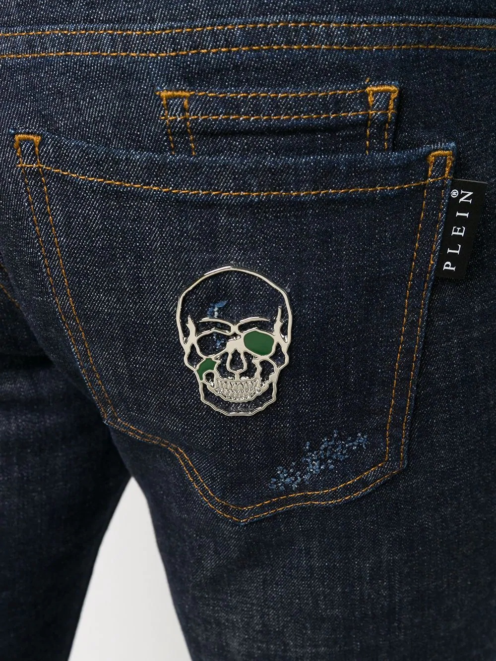 Skull straight cut jeans - 5