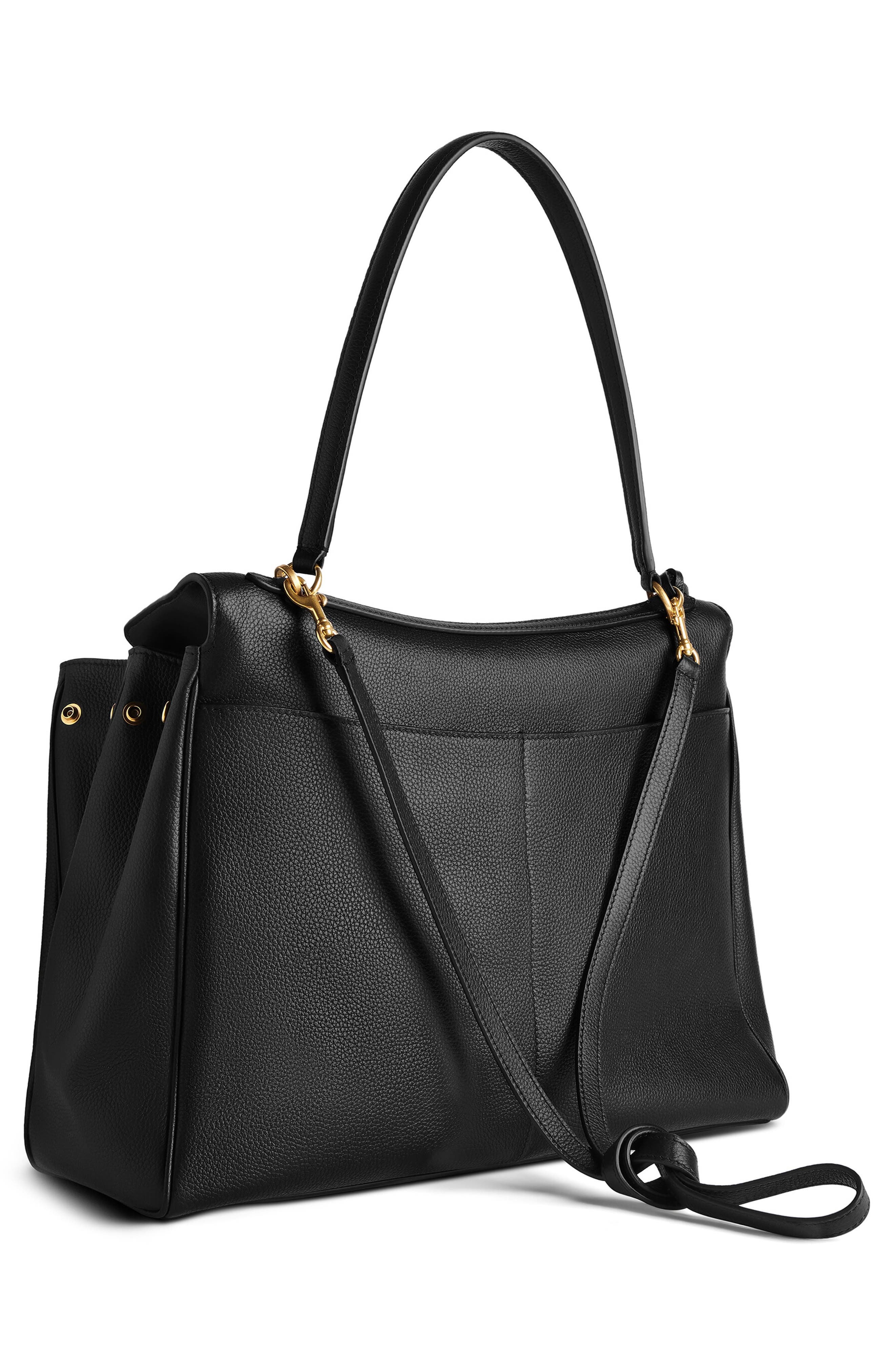 Balenciaga Large Rodeo Leather Shoulder Bag in 1000 Black at Nordstrom - 3
