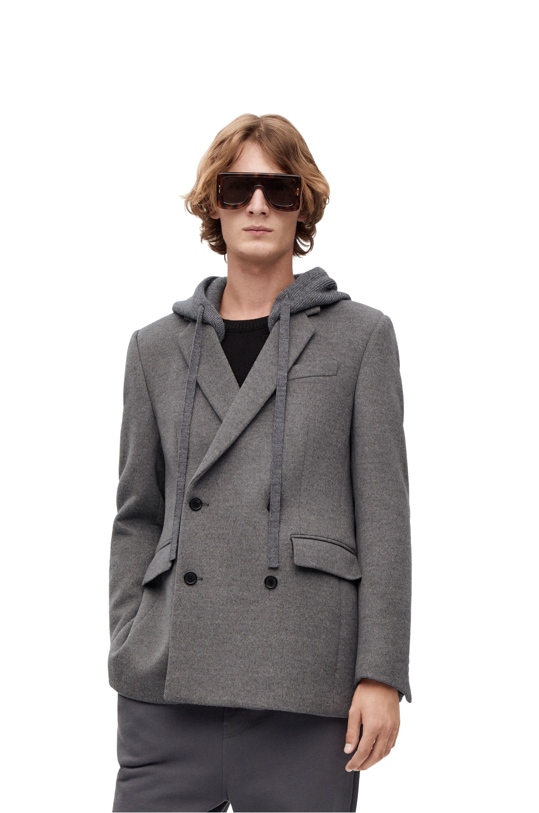 Knitted back jacket in wool, cashmere and silk - 3