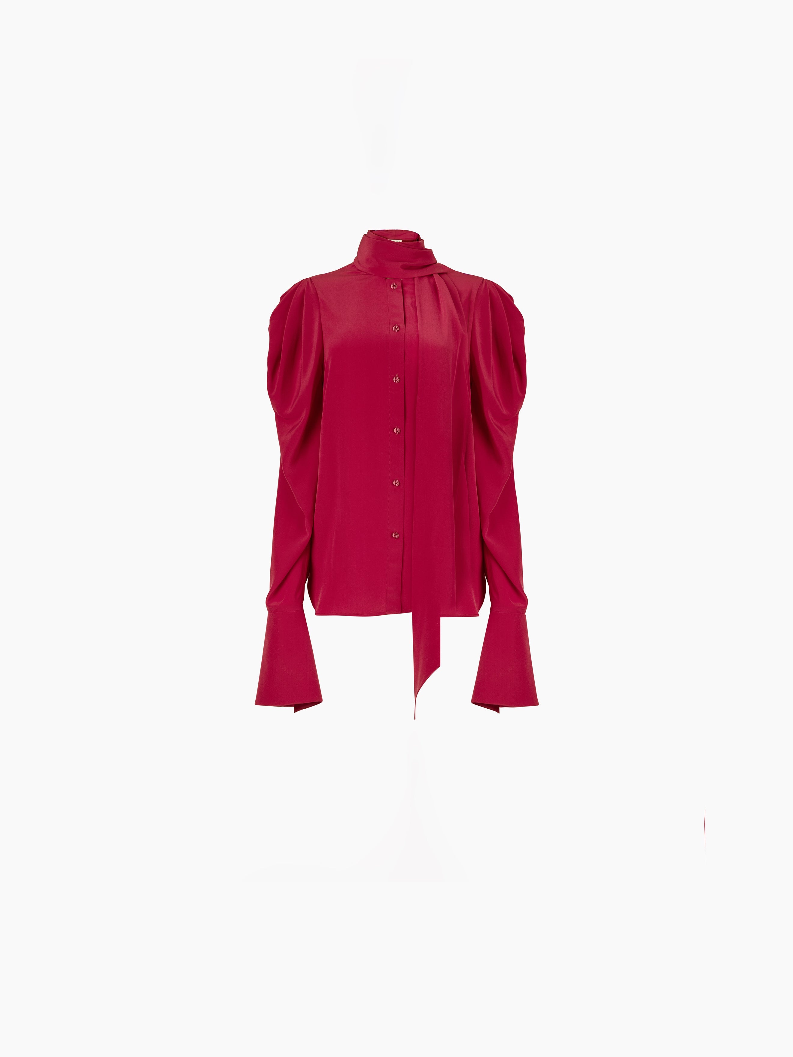 PUSSY-BOW SHIRT - 5