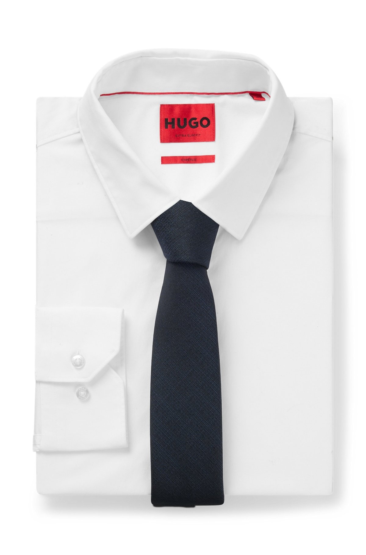 JACQUARD-WOVEN TIE BLENDED WITH SILK - 2