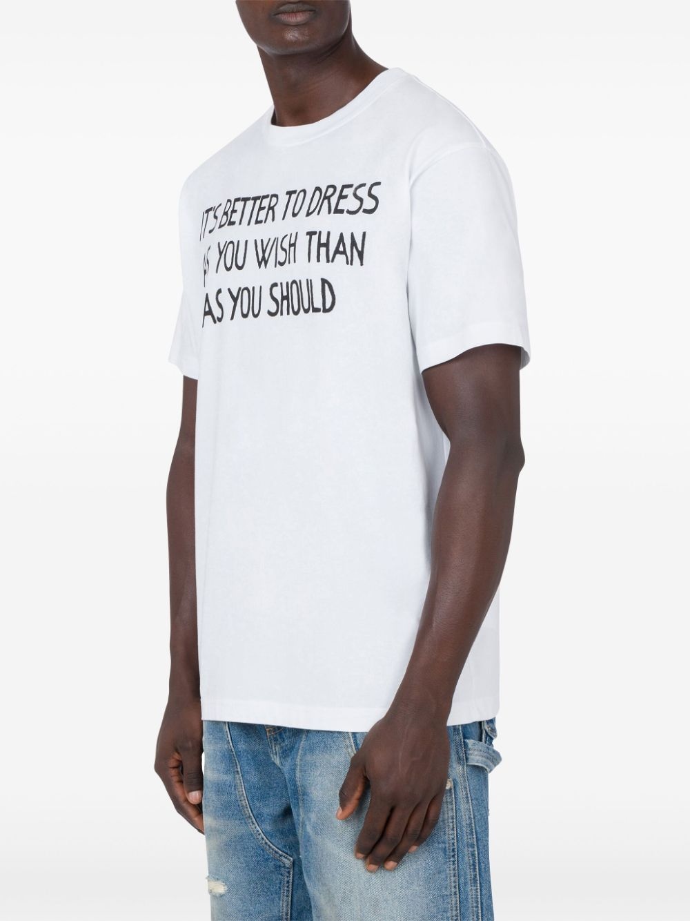 slogan-print T-shirt - 2