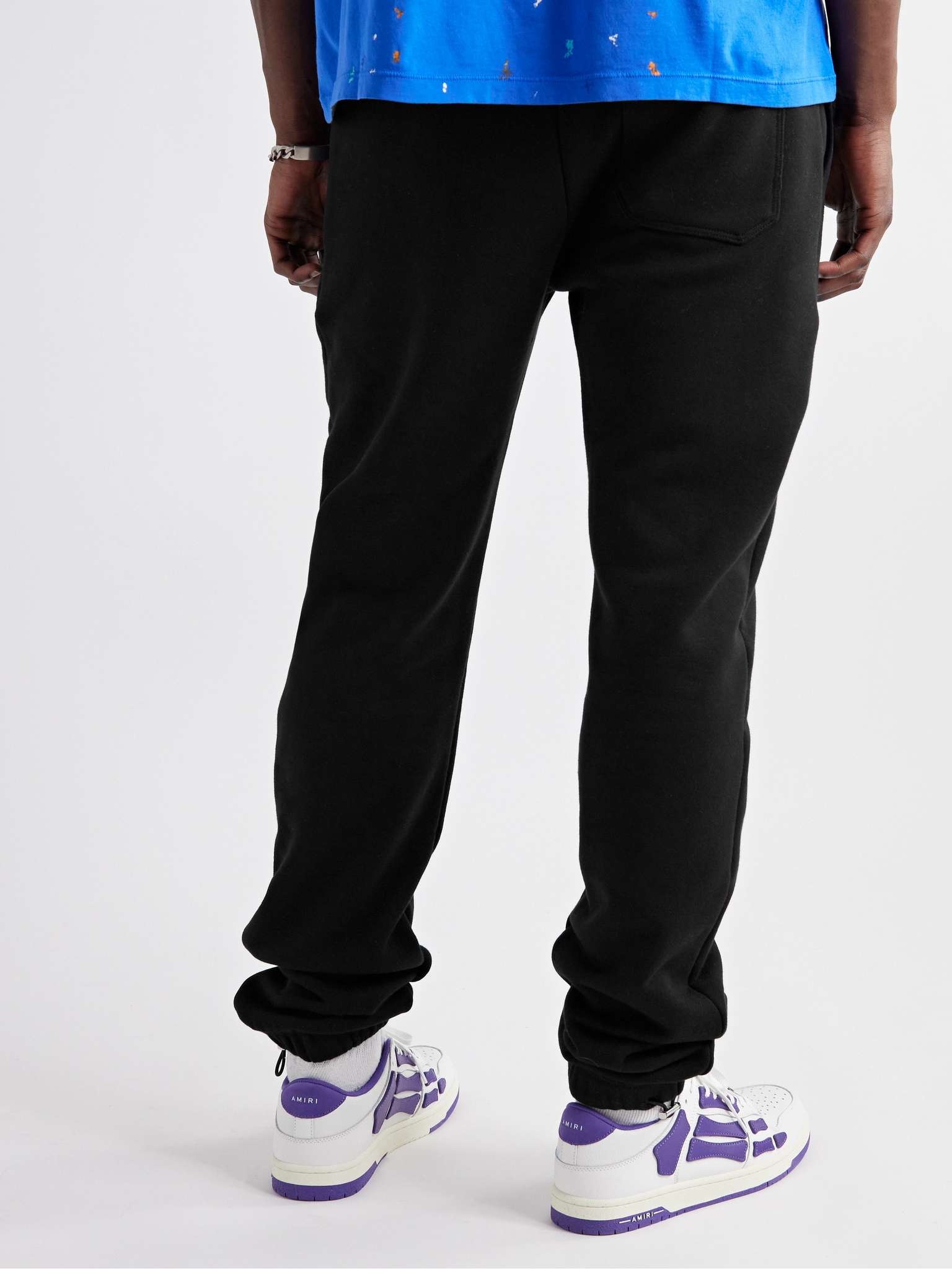 Tapered Logo-Print Cotton-Jersey Sweatpants - 4
