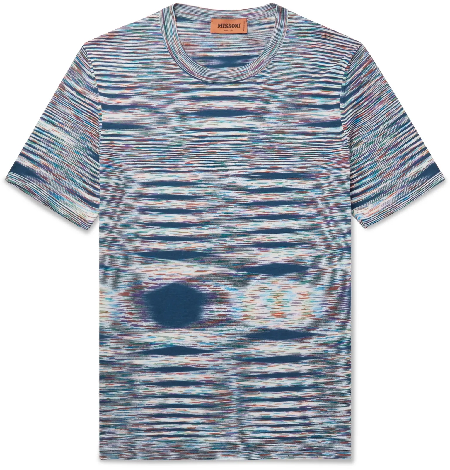 Space-Dyed Cotton-Jersey T-Shirt - 1