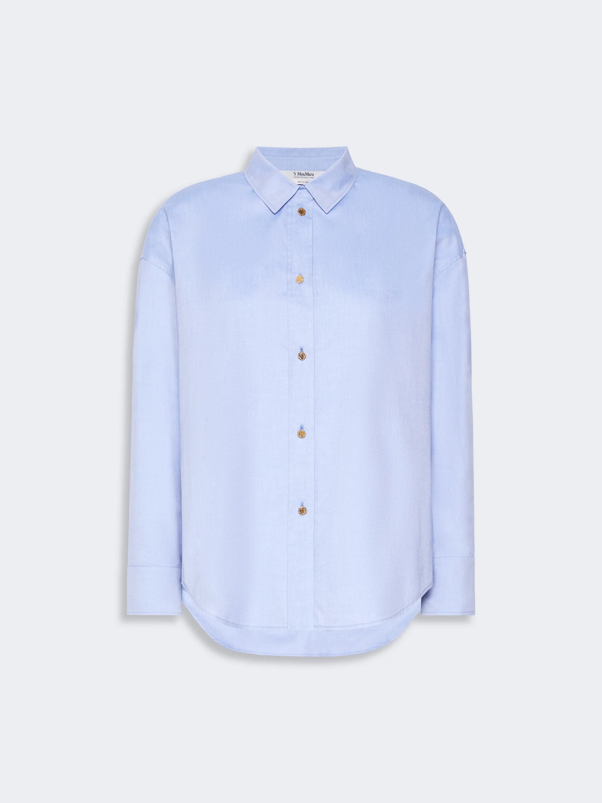 VOLONTA Cotton Oxford shirt - LIGHT BLUE - 1