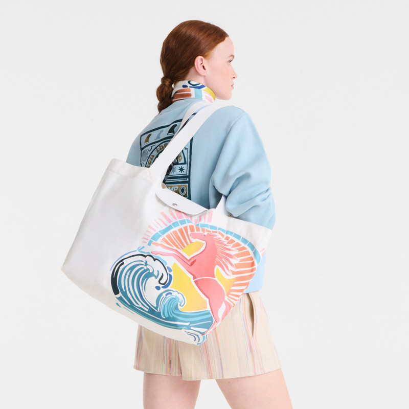 Longchamp Le Pliage Collection Tote bag Rainbow - Canvas outlook