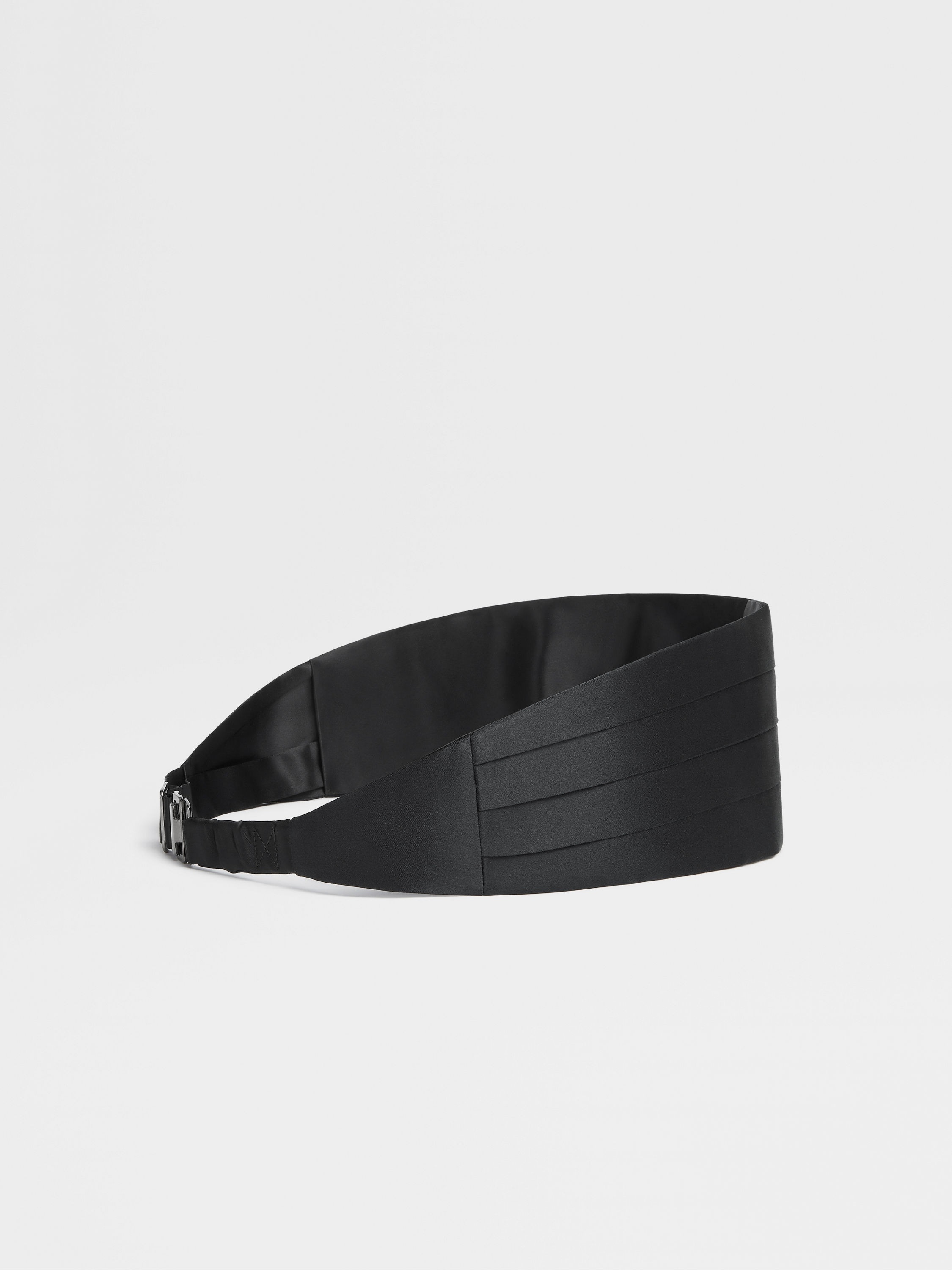 BLACK SILK CUMMERBUND - 3