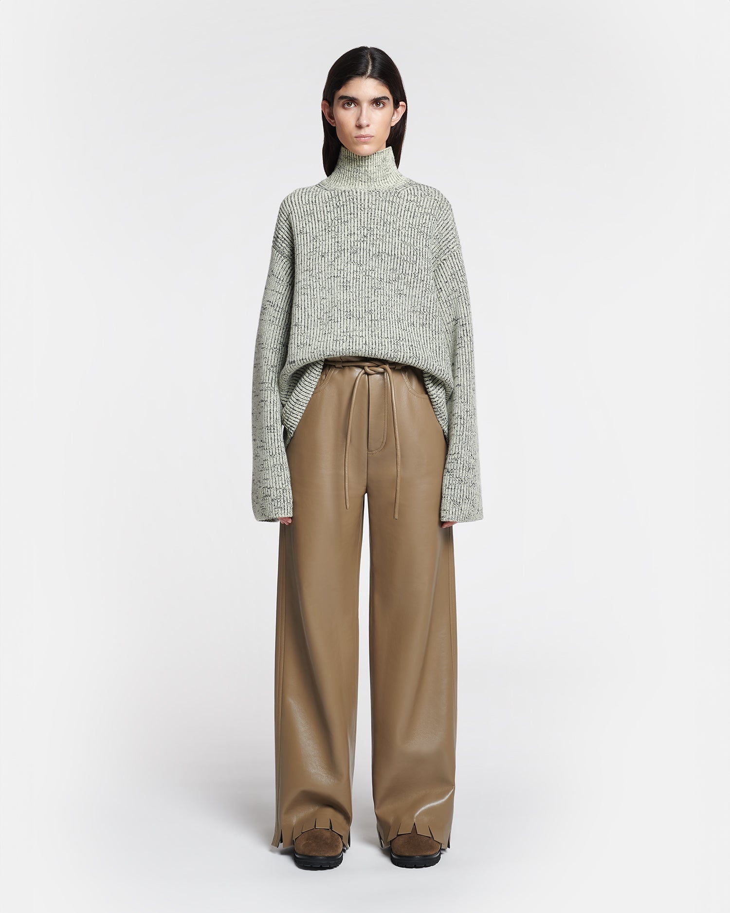 Cashmere-Blend Mouline Turtleneck Sweater - 4