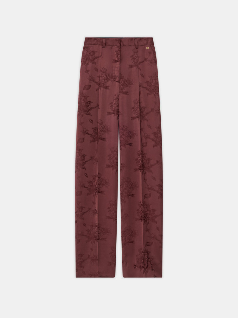 WOMEN'S FLORAL DOUBLE PLEATED PANT 1