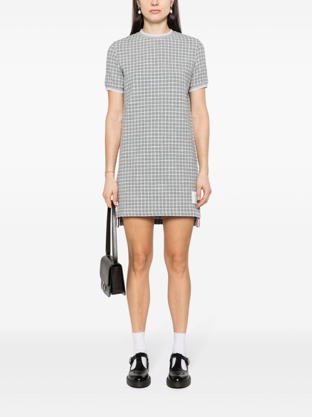 checked tweed dress - 2