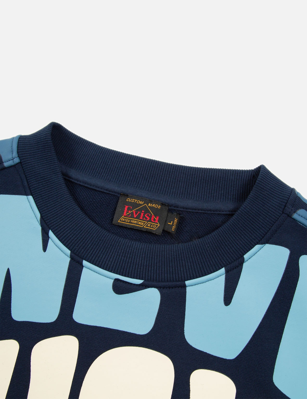ALLOVER WAVY TEXT PRINT SWEATSHIRT - 4