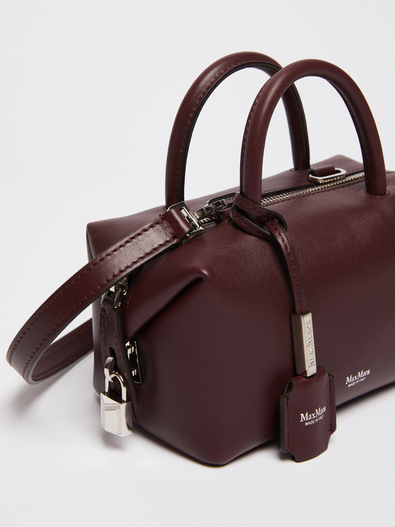 HOLDALLS Small natural leather bowler bag 5