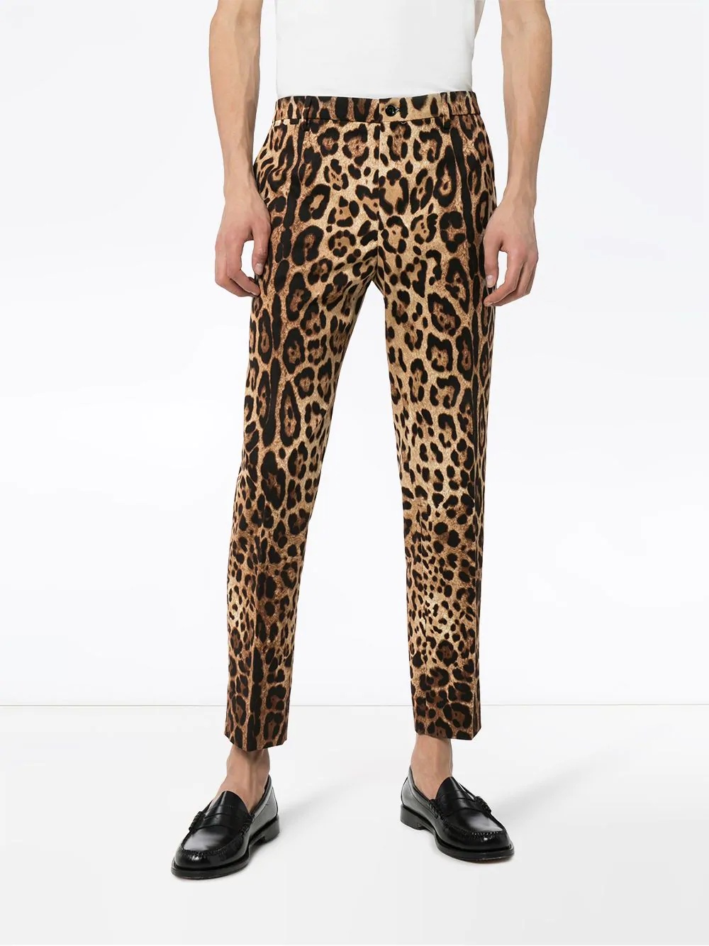 leopard-print trousers - 3