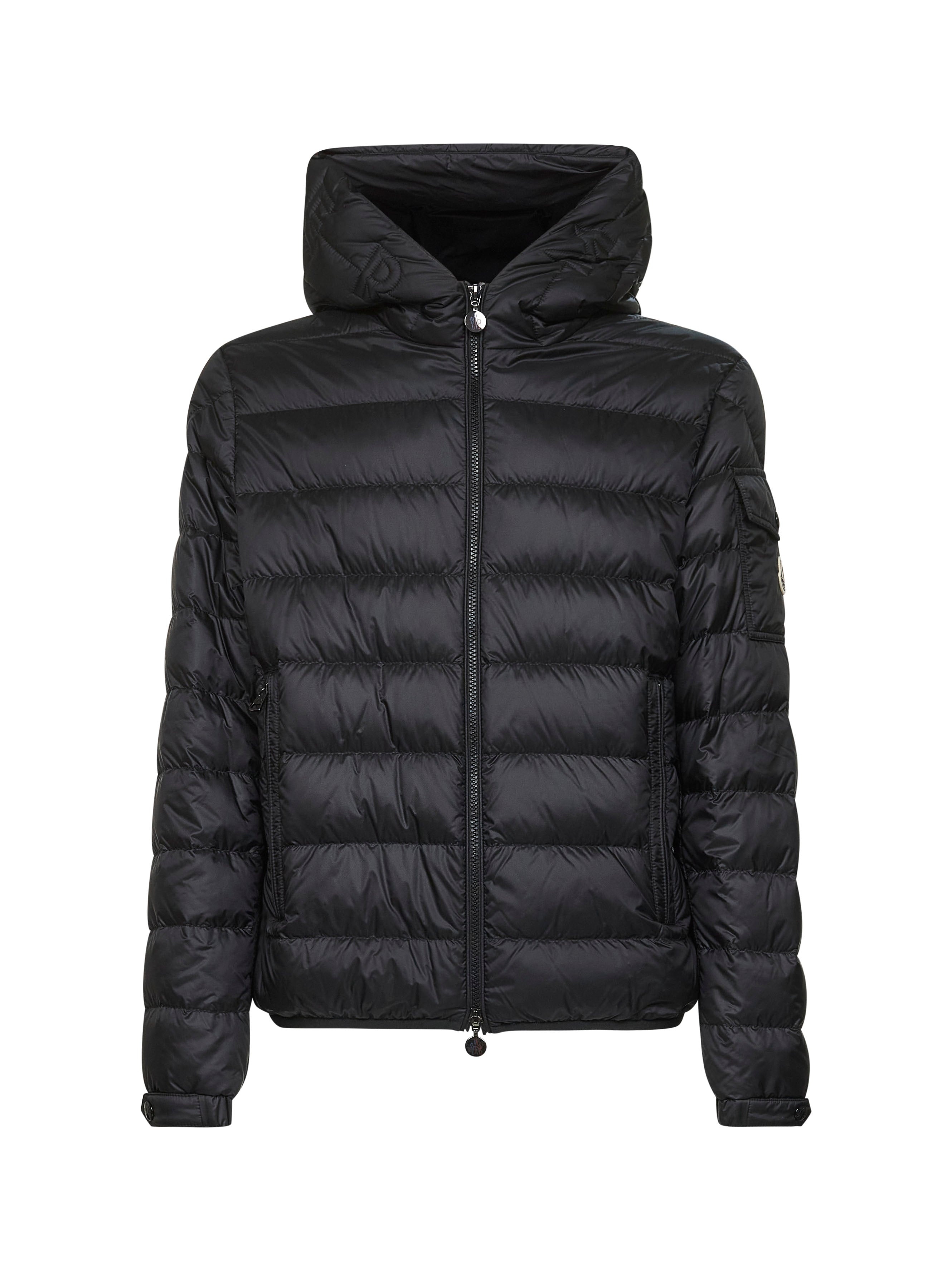 Black Najan short hooded down jacket - 1