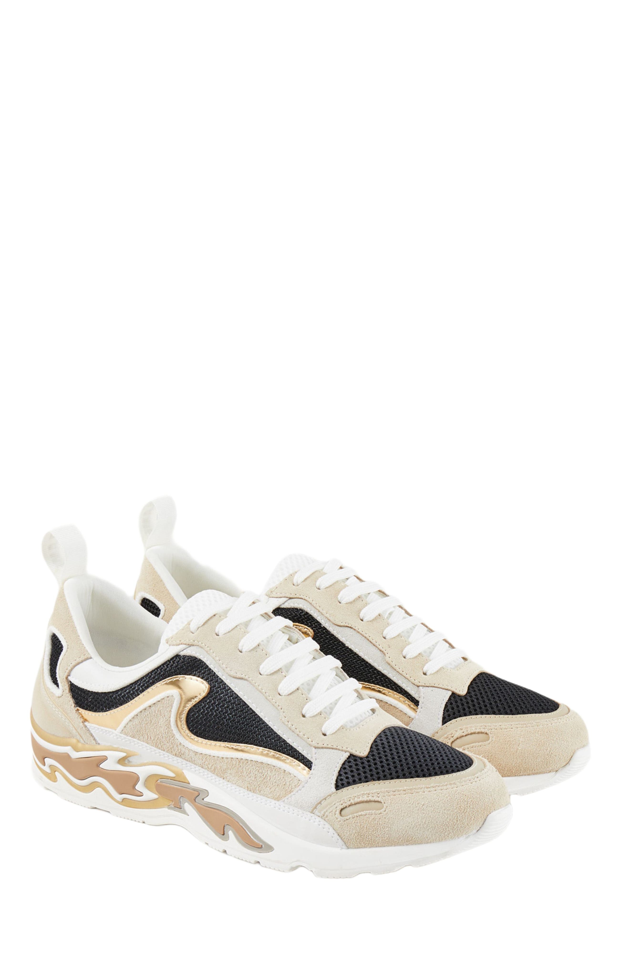 SANDRO Flame trainers in Gold at Nordstrom - 2