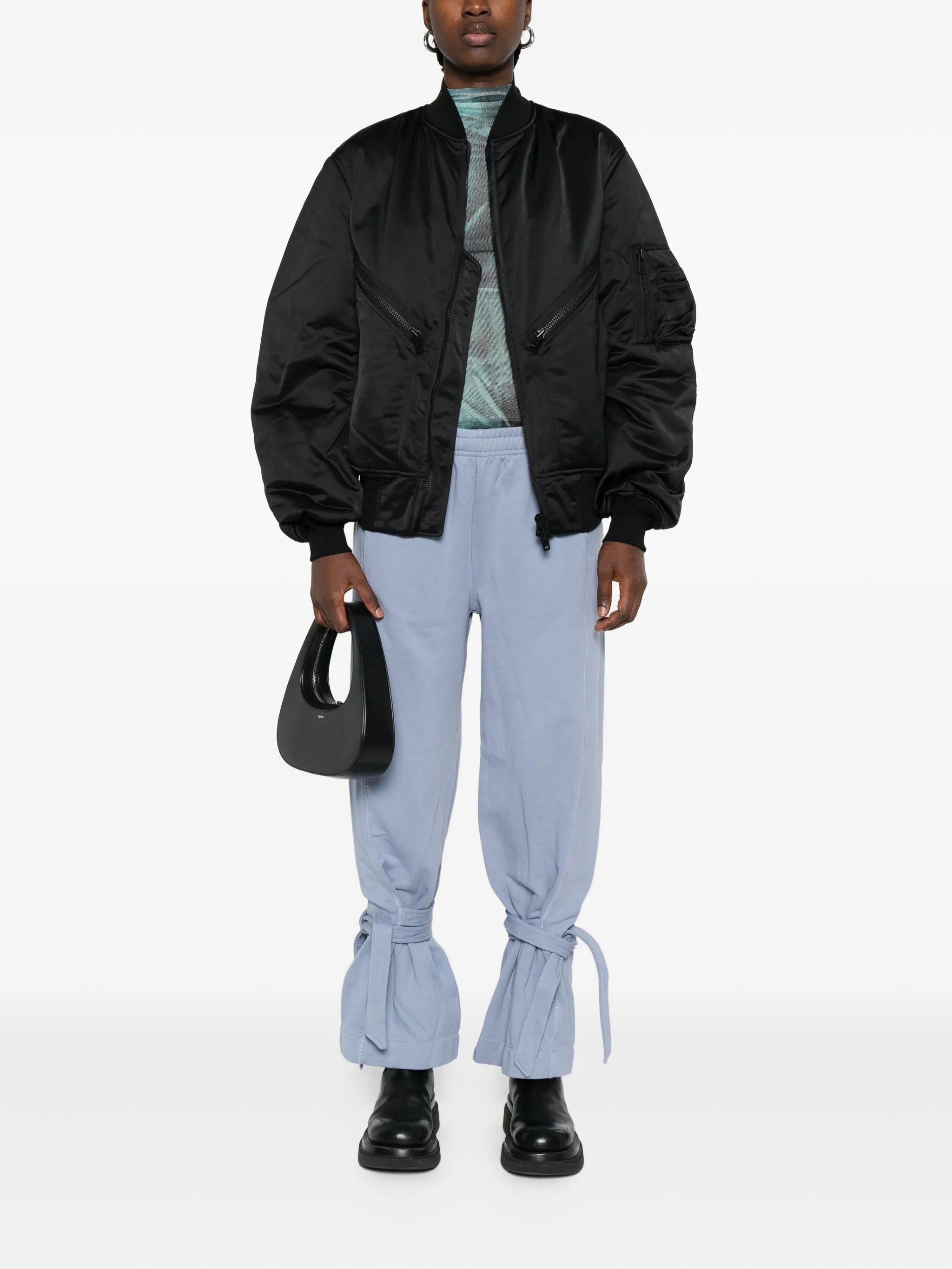 Y-3 Zip-fastening Pocketed Bomber Jacket - 5