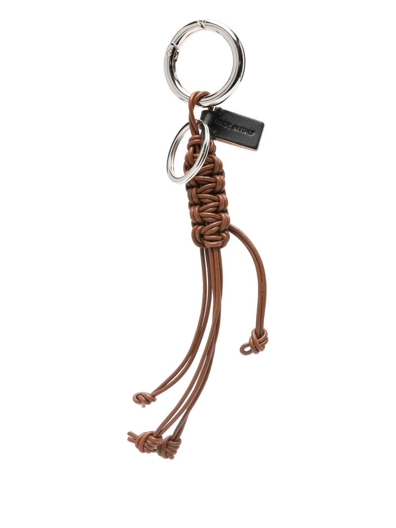 Plan C Pili braided-leather keyring outlook