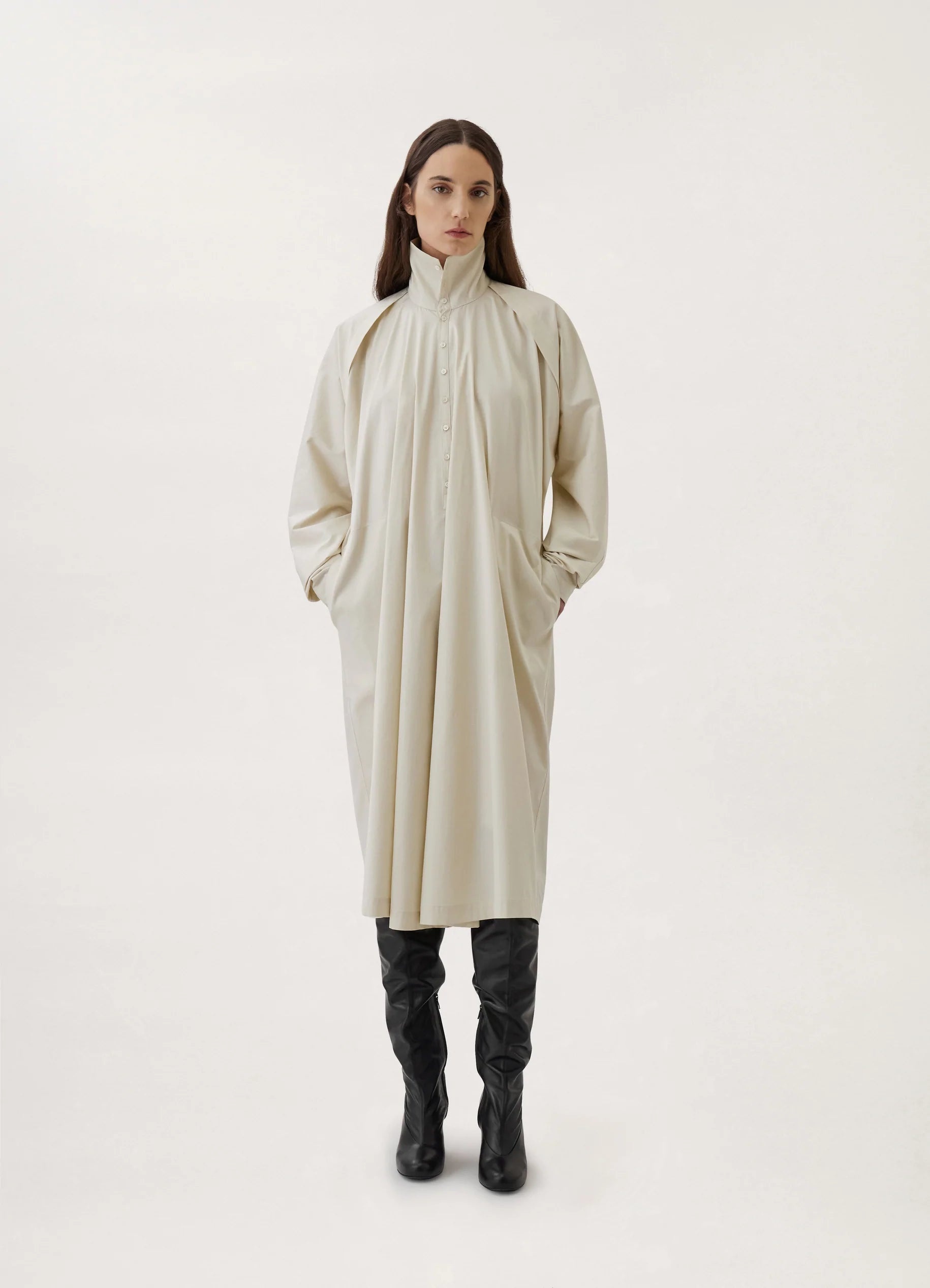BELTED TILTED DRESS
COTTON TWILL - 5
