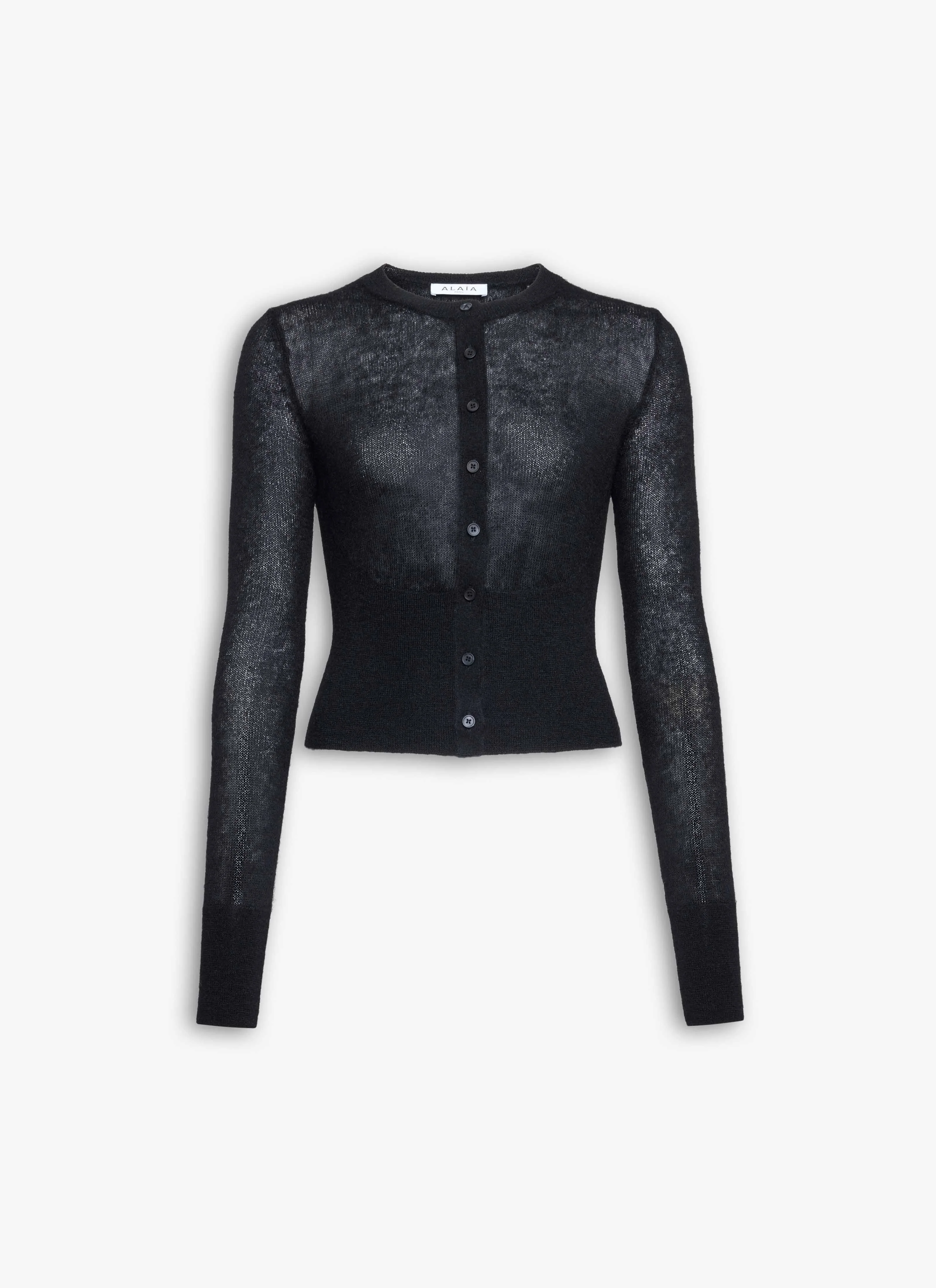MOHAIR KNIT CARDIGAN - 1
