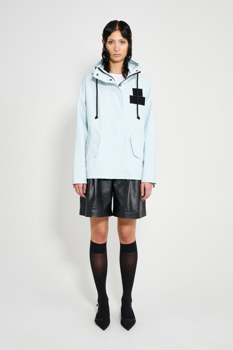 Faversham Matte Raincoat Frost Grey 1